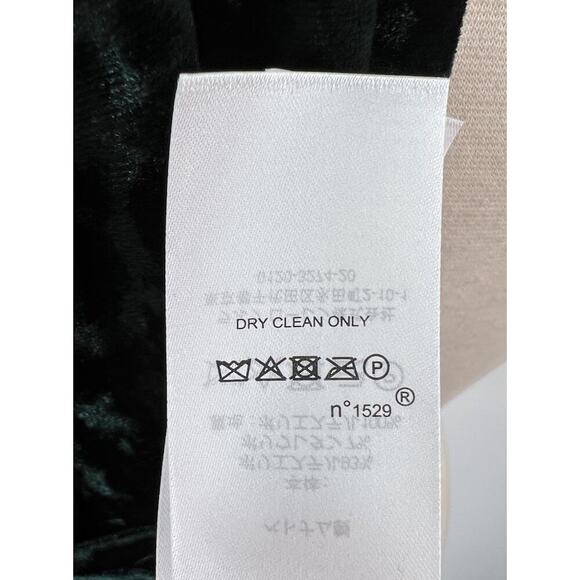 LAUREN RALPH LAUREN Green Crushed Velvet Dress Goth Whimsigoth Elegant Wedding 8 - Picture 11 of 11